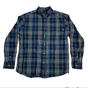 Woolrich men’s classic fit 100% cotton button up shirt size medium